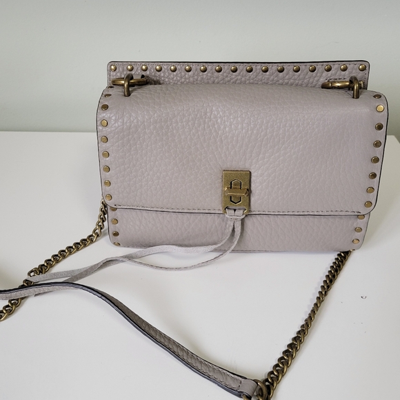 Rebecca Minkoff Taupe Studded Crossbody - Picture 5 of 15